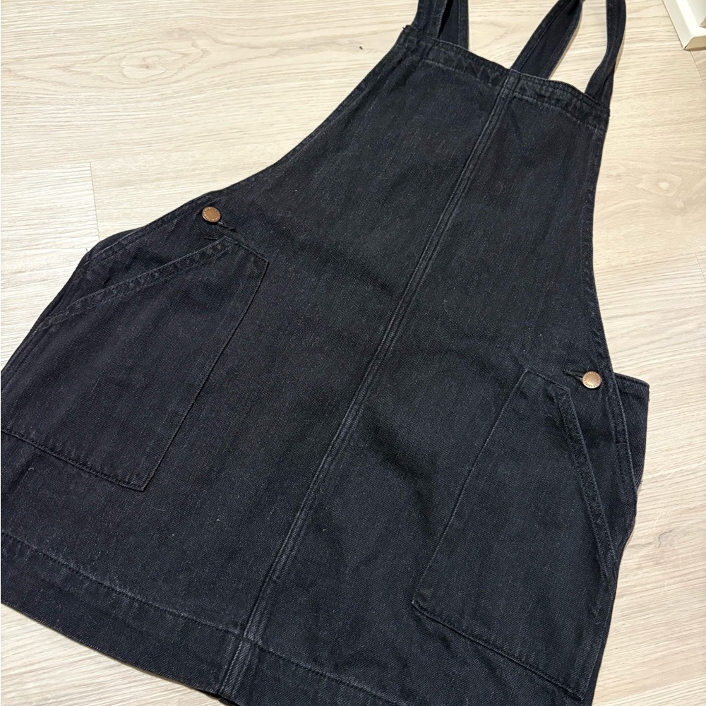 Universal Thread Charcoal Denim Overall Dress